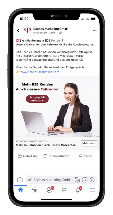 Sophos Marketing GmbH Facebook Ad 1